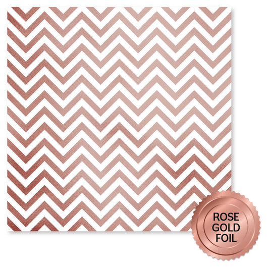 Lavender & Roses Rose Gold Foil F 12x12 Paper (6pc Bulk Pack) 32214