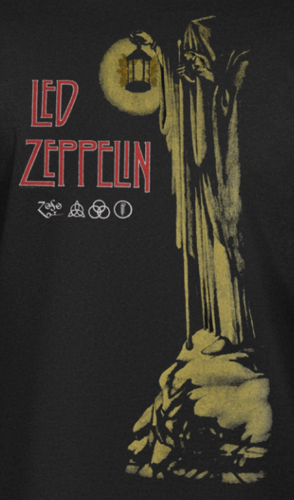 T-shirt noir Led Zeppelin Stairway to Heaven