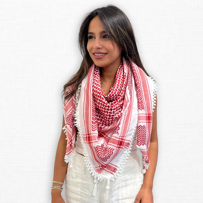 Shemagh (Keffiyeh) léger | Fabriqué en Jordanie