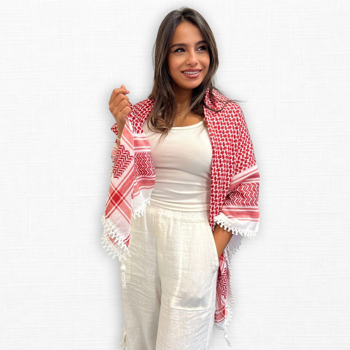 Shemagh (Keffiyeh) léger | Fabriqué en Jordanie