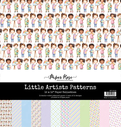 Collection de papiers Little Artists Motifs 30x30 35029