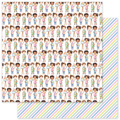 Collection de papiers Little Artists Motifs 30x30 35029