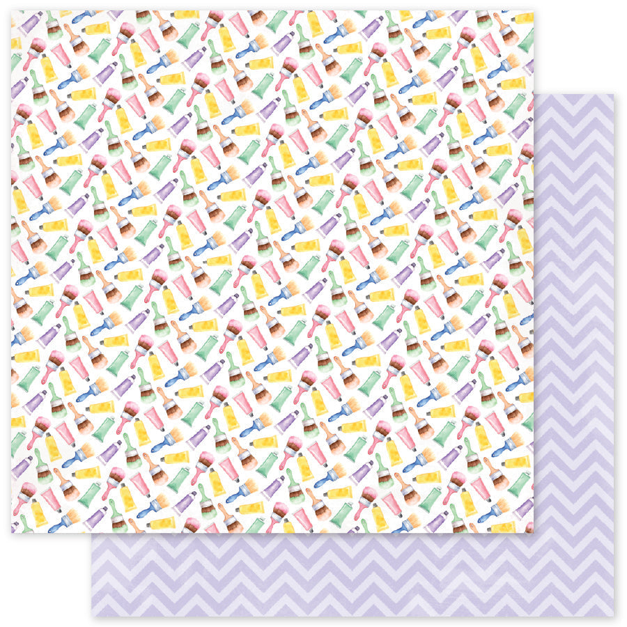 Collection de papiers Little Artists Motifs 30x30 35029