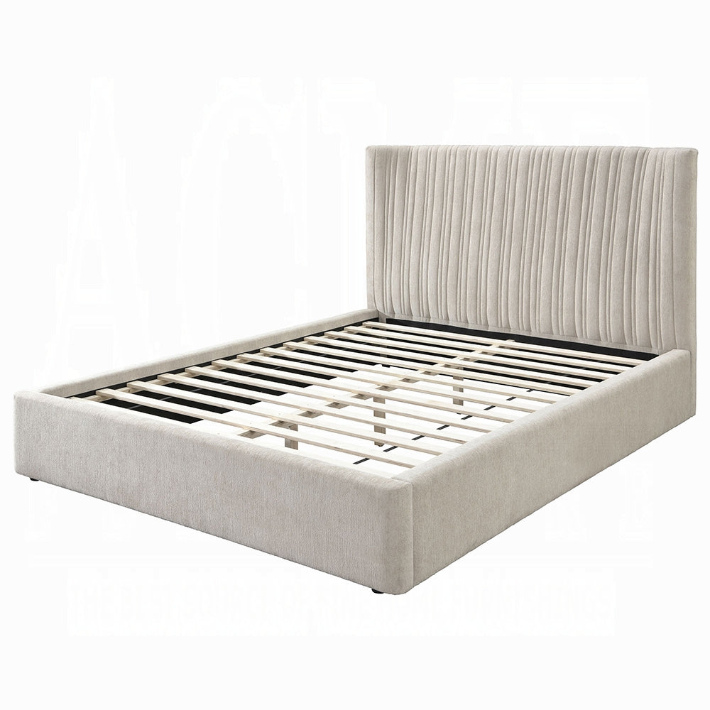 Alsace Luxury Upholstered Bed - Beige