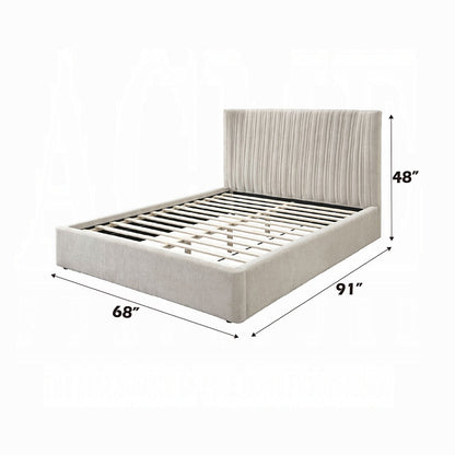 Alsace Luxury Upholstered Bed - Beige