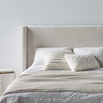 Angie Modern Storage Drawer Bed - Cream