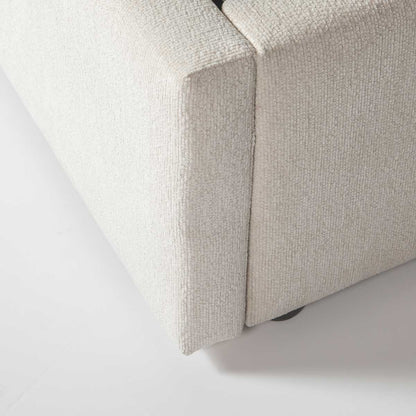 Angie Modern Storage Drawer Bed - Cream