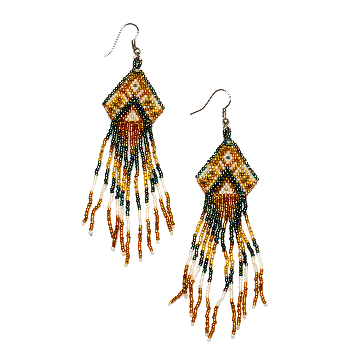 Beaded Aztec Style Earring