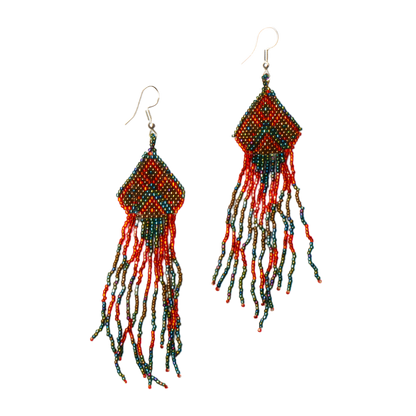 Beaded Aztec Style Earring