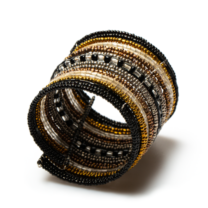 Striped Beaded Cuff