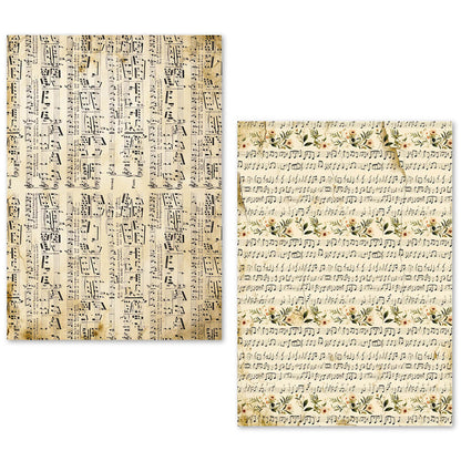 A5 Tissue Paper Set – 24 Sheets Music Sheet