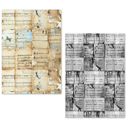 A5 Tissue Paper Set – 24 Sheets Music Sheet