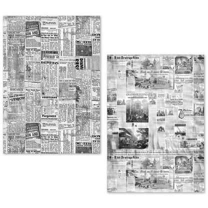 A5 Tissue Paper Set – 24 Sheets Newspapers