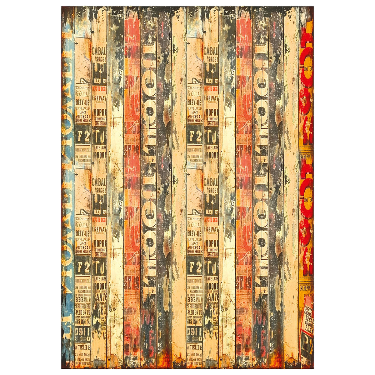 Papier de riz technique mixte A4, paquet de 4, collection Journey Ahead