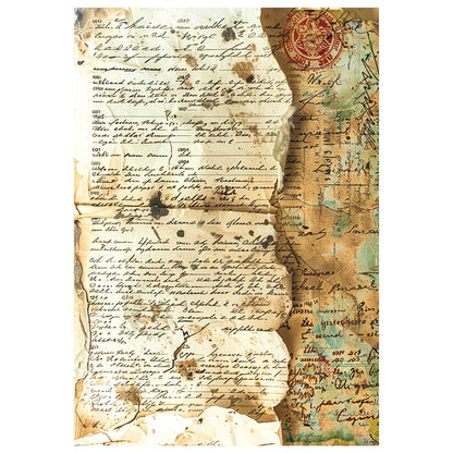 Papier de riz technique mixte A4, paquet de 4, collection Journey Ahead