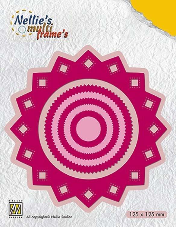 Nellie's Choice - Dies Cadre Multiple Rosette Aiguisée