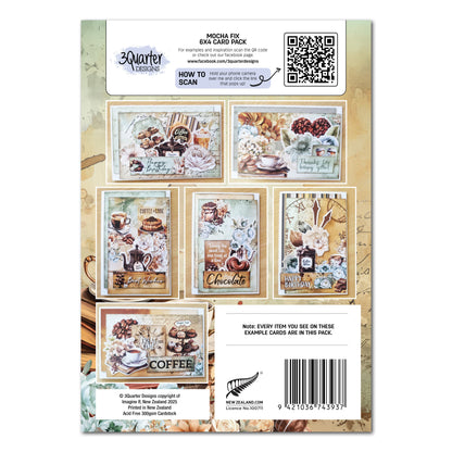 Lot de 3/4 cartes Mocha Fix 15x10 cm