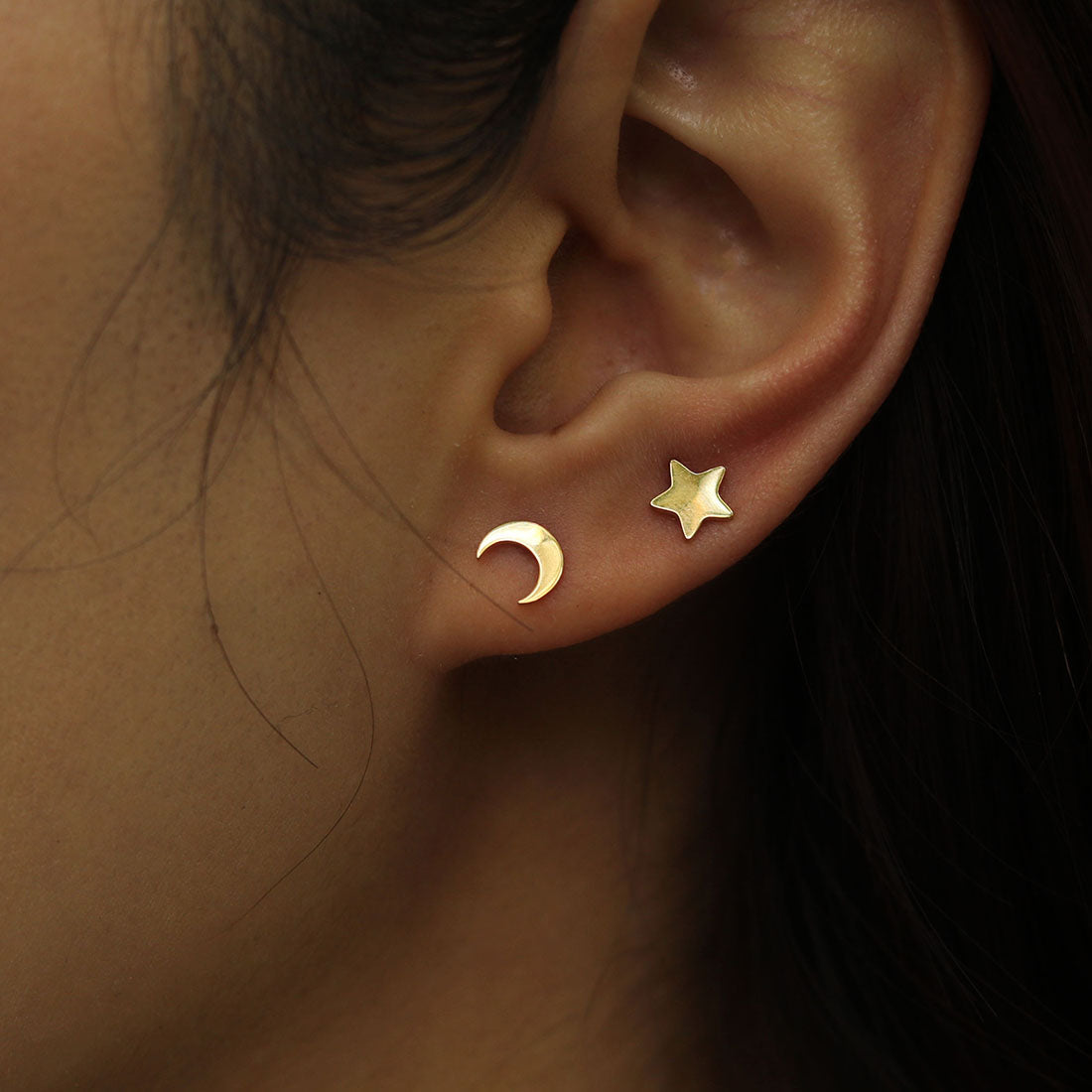 Boucles d'oreilles clous MIDNIGHT