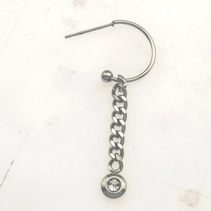 MIYA : Boucles d'oreilles pendantes en chaîne et zirconium