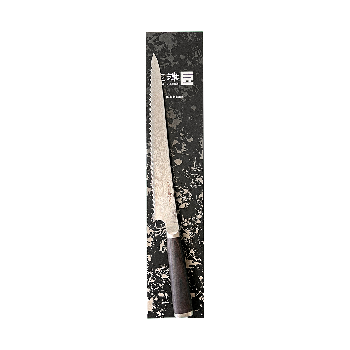 Miyako SUS 240mm Bread Slicer | 33 Layer Damascus Steel Blade  – Made in Japan
