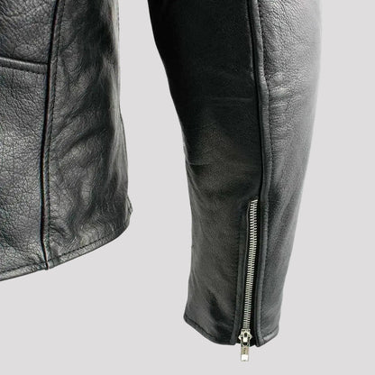 X Element Men's Leather Motorcycle Jacket
