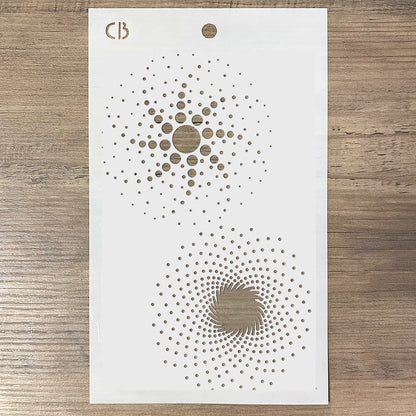 Pochoir de texture 12,7 cm x 20,3 cm Galaxie