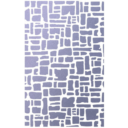 Pochoir de texture 12,7 cm x 20,3 cm Briques abstraites