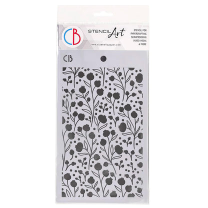 Ciao Bella Pochoir de texture 12,7x20,3cm Baies d'hiver