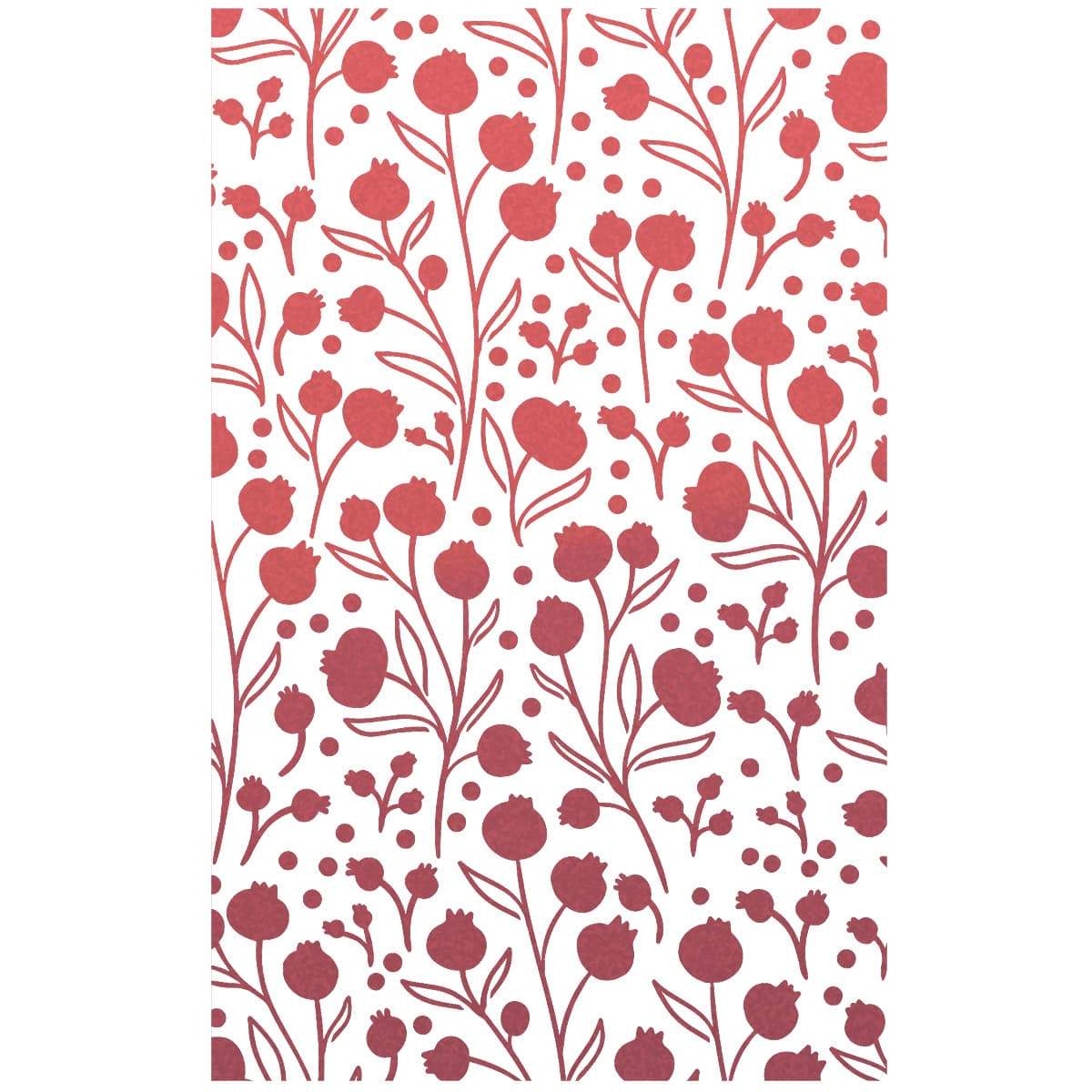 Ciao Bella Pochoir de texture 12,7x20,3cm Baies d'hiver