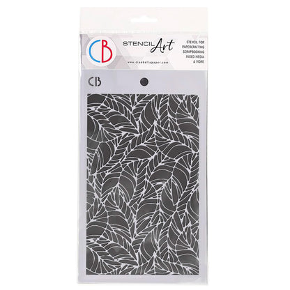 Ciao Bella Pochoir Texturé 12,7x20,3 cm Feuilles Ondulées