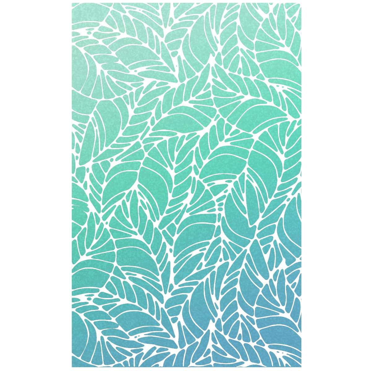 Ciao Bella Pochoir Texturé 12,7x20,3 cm Feuilles Ondulées