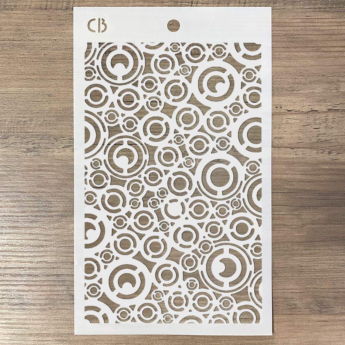 Pochoir de texture 5"x8" Rondelles