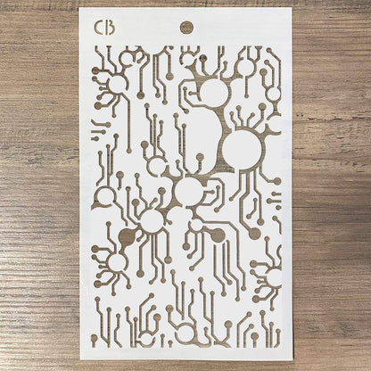 Pochoir de texture 12,7 x 20,3 cm Métro