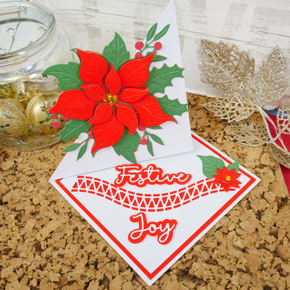Moonstone Dies - Poinsettia & Foliage