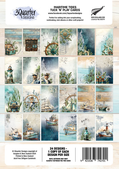3Quarter Designs Maritime Tides - Tuck N Play Cards