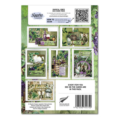 Pack de cartes 3Quarter Designs Magical Vines 15x10 cm