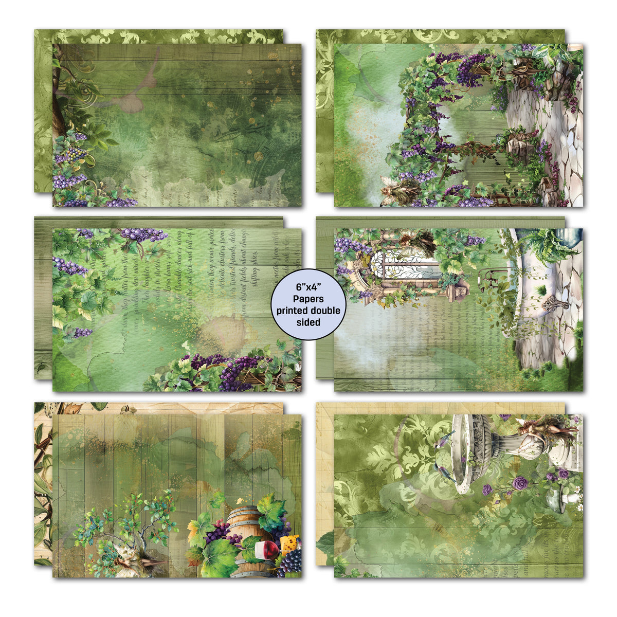 Pack de cartes 3Quarter Designs Magical Vines 15x10 cm