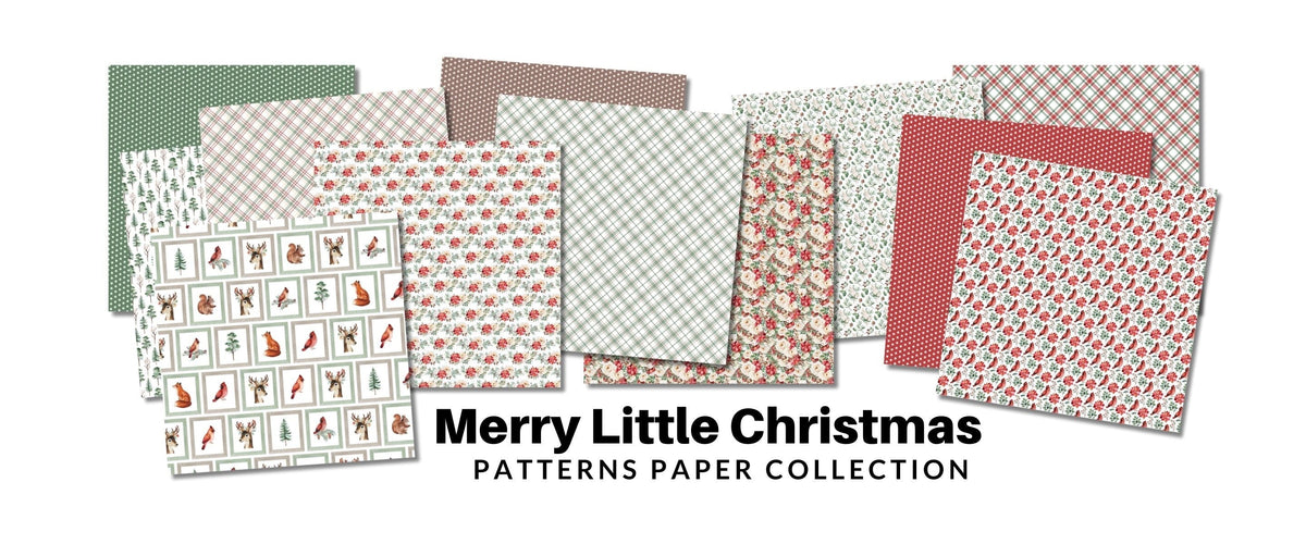 Joyeux Noël petits motifs Collection de papiers 30,5x30,5 cm 30531