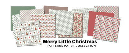 Joyeux Noël petits motifs Collection de papiers 30,5x30,5 cm 30531