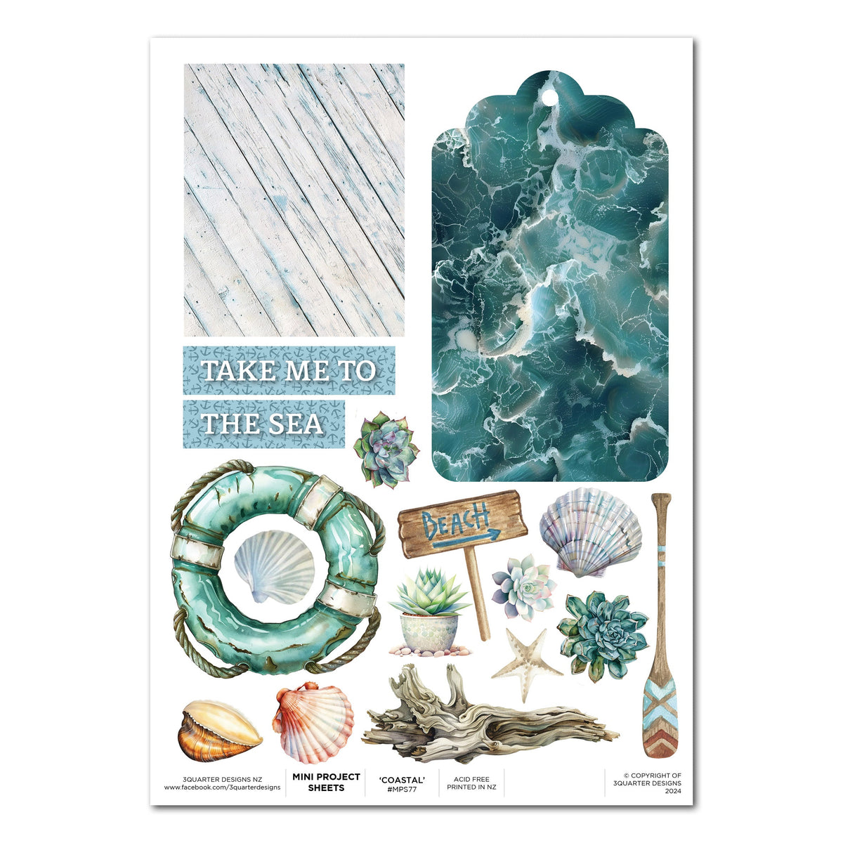 3Quarter Designs Coastal Boardwalk - Fiche Mini Projet