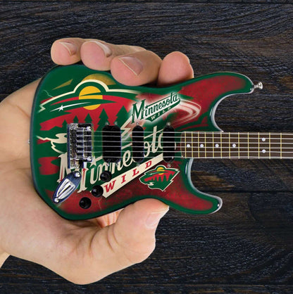 Mini-guitare de collection 10 po Minnesota Wild