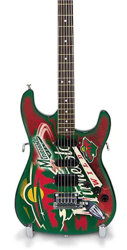Mini-guitare de collection 10 po Minnesota Wild