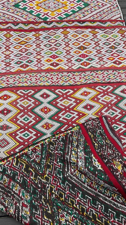 Moroccan Marmoucha Soumak Rug | 4' x 8' 5"