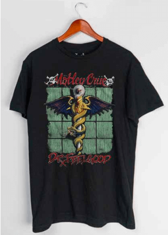T-shirt Noir Motley Crue Dr. Feelgood