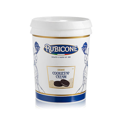 Cookies N Cream Spreadable Filling Cream - Cremino Cookies N Cream - 5 KG Bucket - Rubicone Canada - Ships Free Within Canada on Orders Above CAD $199