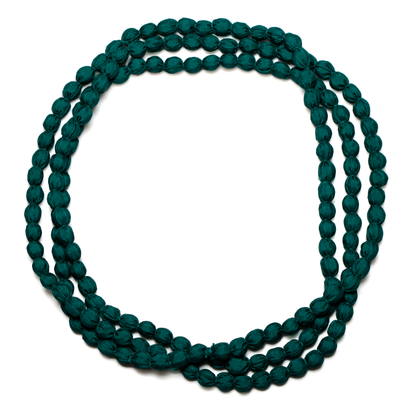 Extra Long Fabric Ball Necklace