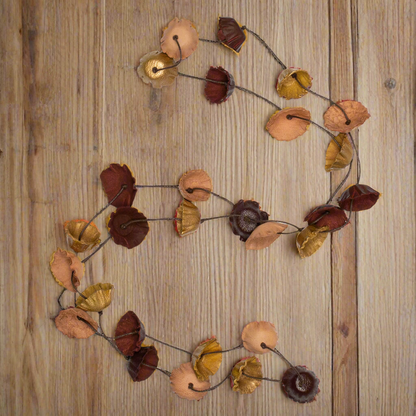 Long Collier Gobelet en Cuir
