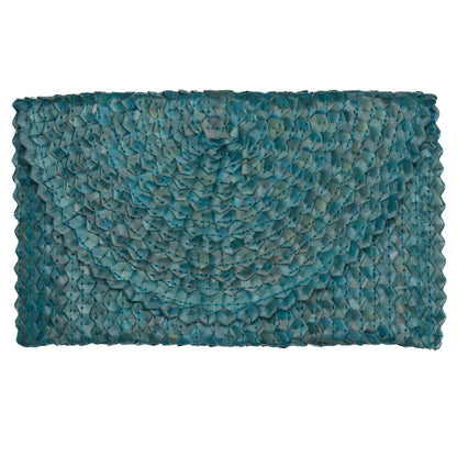 Pandan Leaf Clutch Purse - Blue