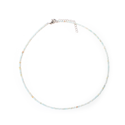 Amazonite Bead Necklace - 2-3mm