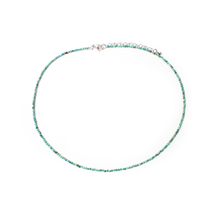 Chrysocolla Bead Necklace - 2-3mm
